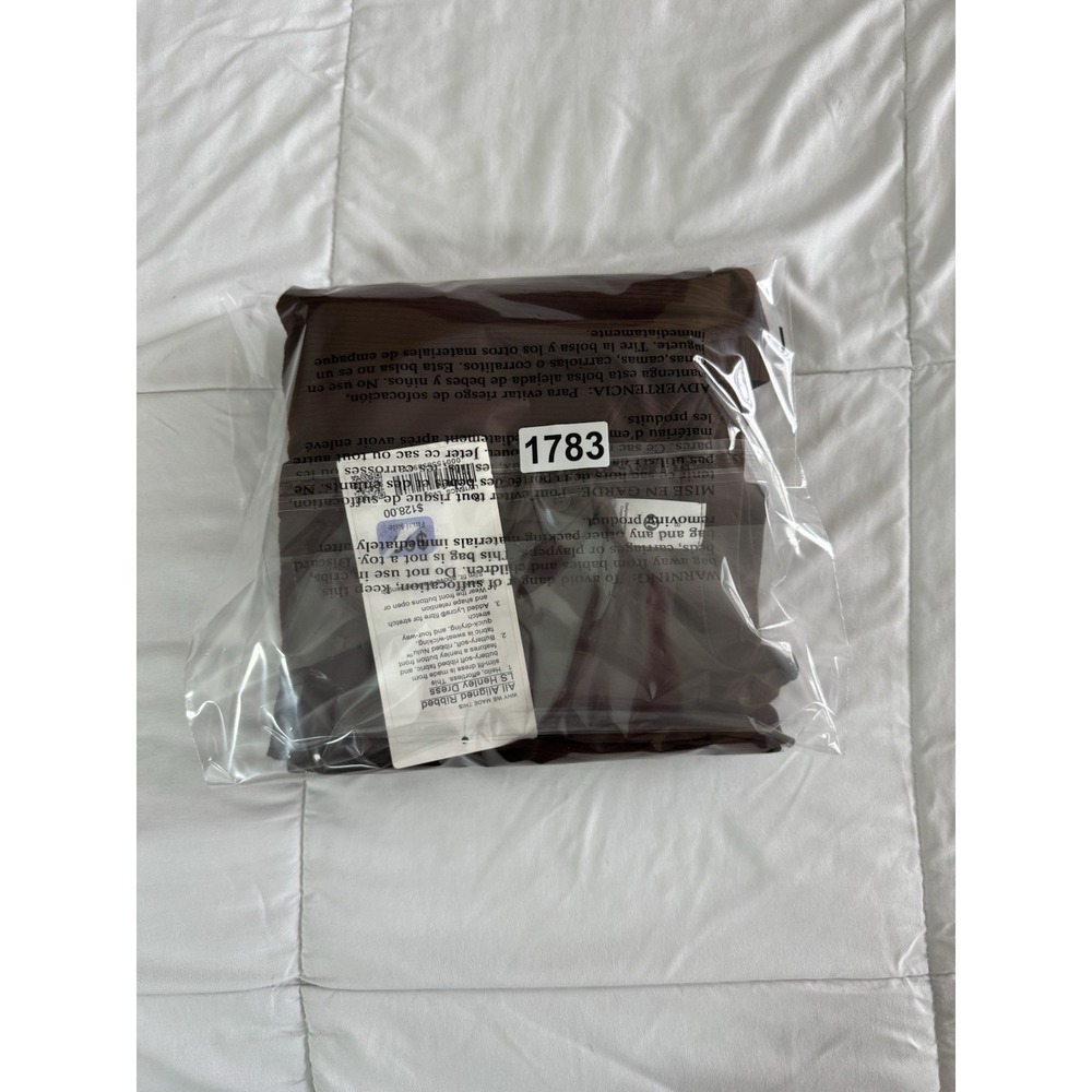 New Lululemon All Aligned Ribbed LS Henley Dress Size 8 LAVA CAKE BROWN NWT $128 - Picture 10 of 10